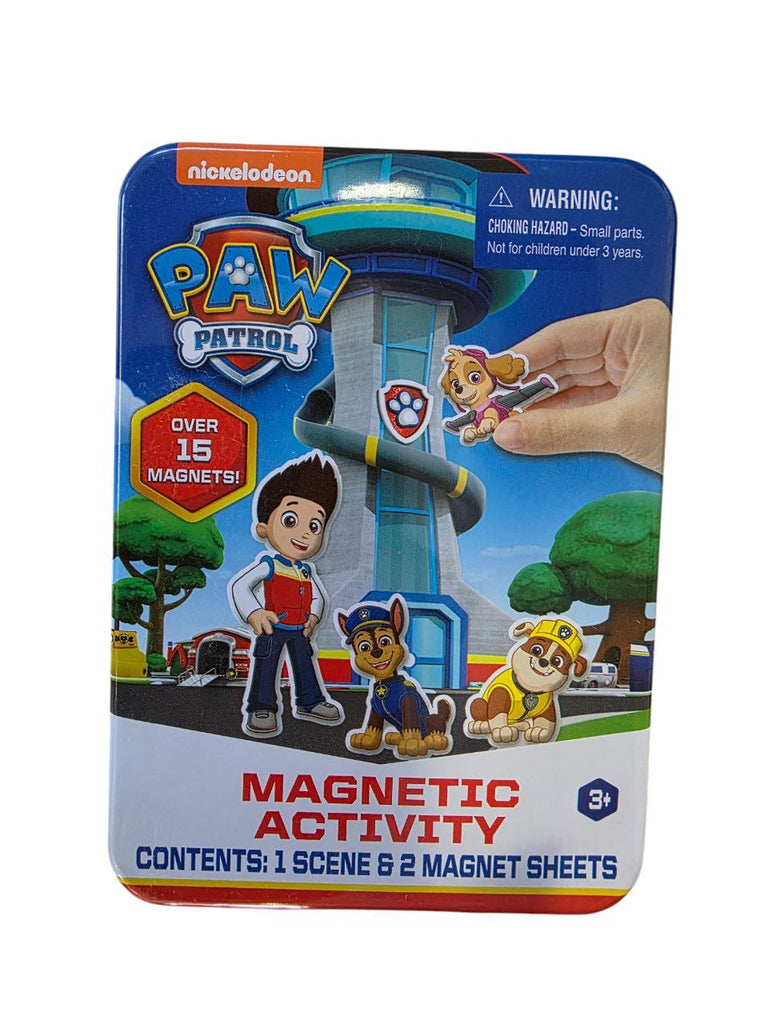Paw Patrol Magnetic Activity Tin Case (1 Scene & 2 Magnet Sheets)