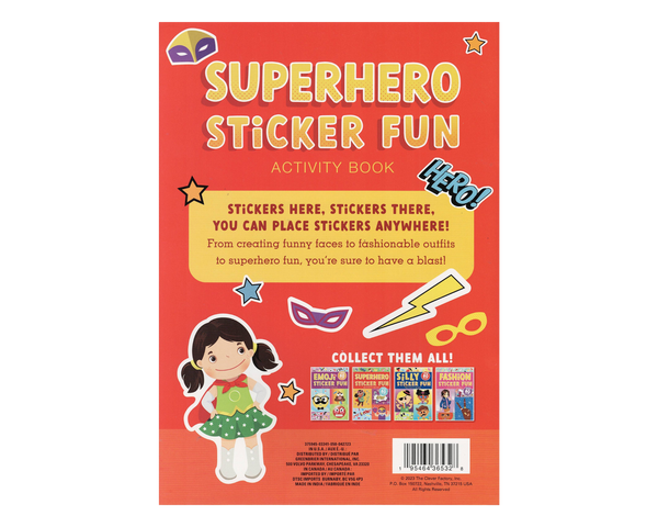 Superhero Sticker Fun Activity Book: Unleash Your Inner Hero with Creative Flair!