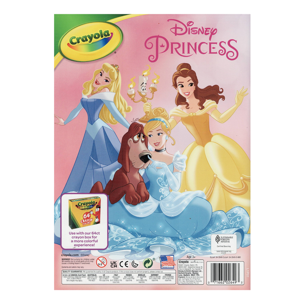 Crayola Disney Princess Coloring Book for Kids: A Royal