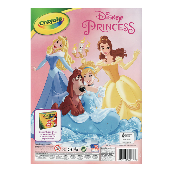 Crayola Disney Princess Coloring Book for Kids: A Royal Adventure in 48 Pages