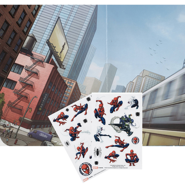 Marvel Spider-Man Colorforms Fold & Go: Swing into Action with Reusable Sticker Fun!