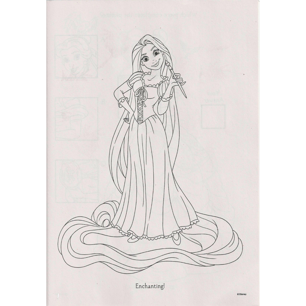 Princess Coloring Packet Disney Princesses Tiana Rapunzel Ariel Disney Princesses Coloring