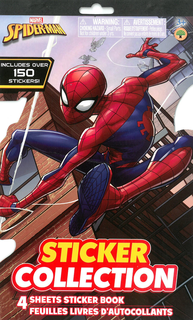 Marvel Spider-Man Sticker Book: Swing into Action with 150+ Stickers Across 4 Sheets!