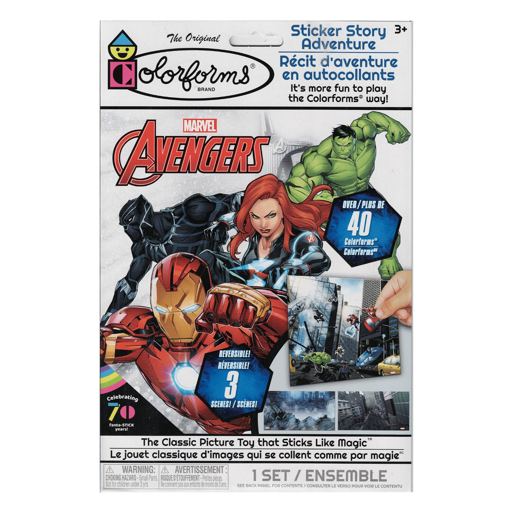 Marvel Avengers Colorforms Sticker Story: Unleash Your Inner Superhero with Reusable Sticker Fun!