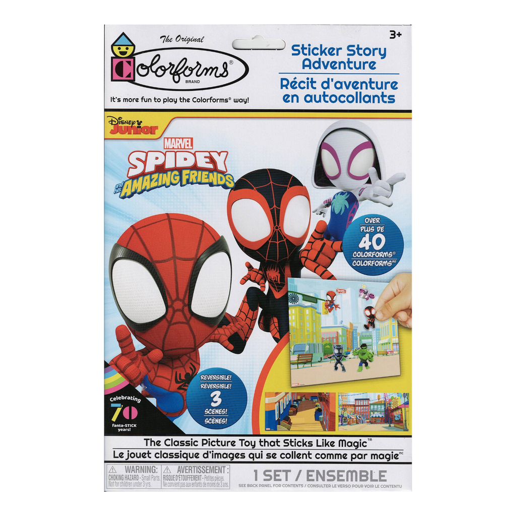 Spidey and His Amazing Friends Colorforms - Story Adventure Set: Unleash Your Inner Hero!