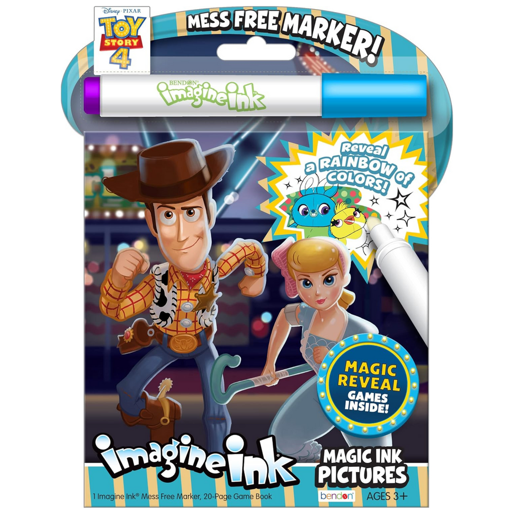 Toy Story 4 Imagine Ink Coloring Book: Magic Coloring Adventures with Just One Marker - Perfect for On-the-Go Fun!