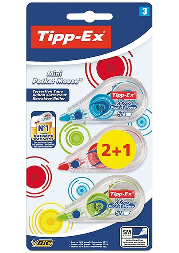 Tipp-Ex Mini Pocket Mouse 6m (2+1)
