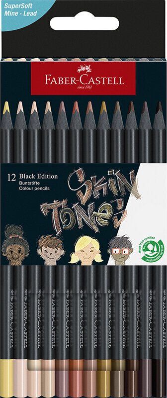 Faber Castell - Black Edition Colored Pencils Skin Tone