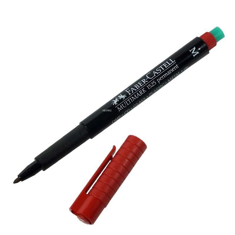 Faber Castell Multimark 1525 Permanent Red Medium Marker