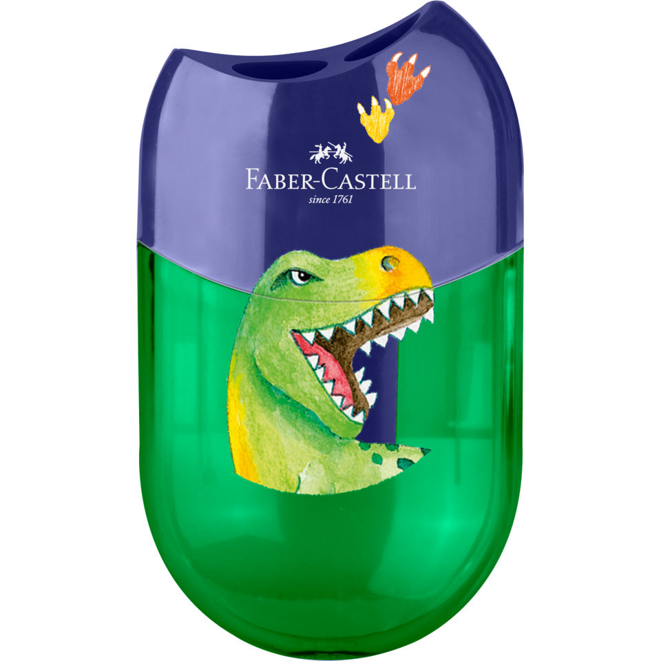 FABER CASTELL – Double Hole Sharpener (Einhorn & Dino)