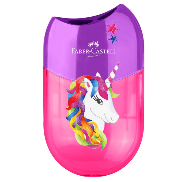 FABER CASTELL – Double Hole Sharpener (Einhorn & Dino)