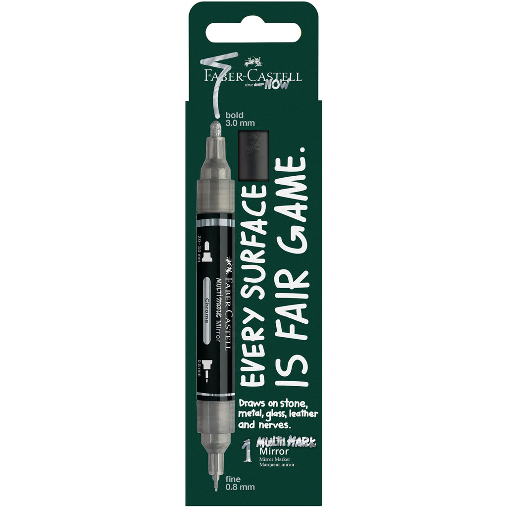 Faber Castell Multimark Mirror Marker 3.0mm / 0.8mm (Dual Tip)
