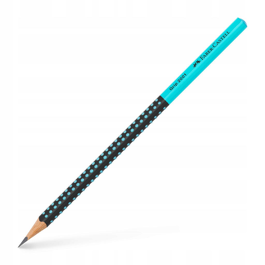 Faber Castell Grip 2001 Two Tone Graphite Pencil HB Black/Turquoise