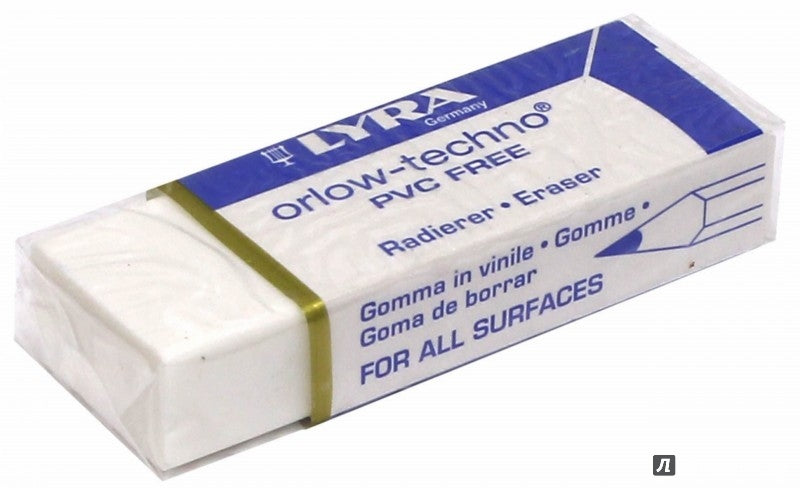 Orlow Lyra Eraser PVC Free (Orlow - Techno) – M & G Anastasiou Printing Offices  LTD