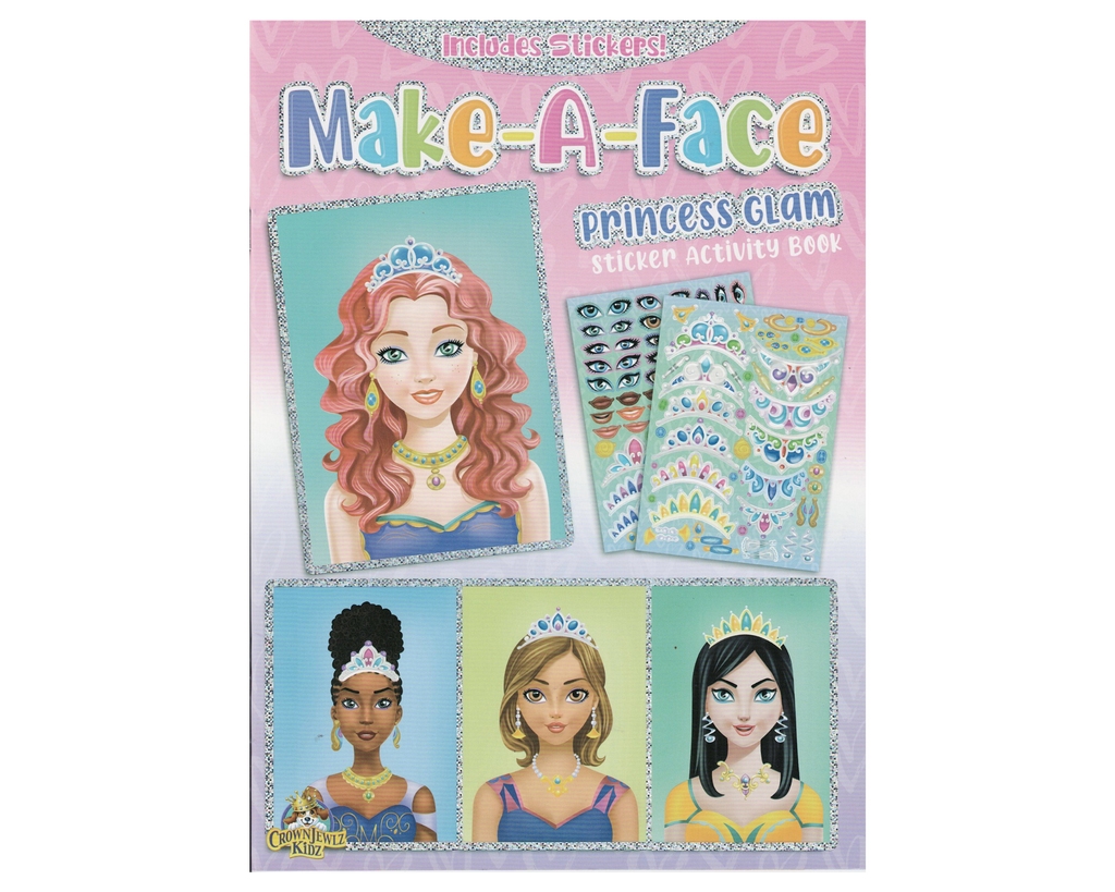 Make a Face Princess Glam Sticker Activity Book: Sparkle and Shine with Every Creation - 16 Pages and 2 Sticker Sheets