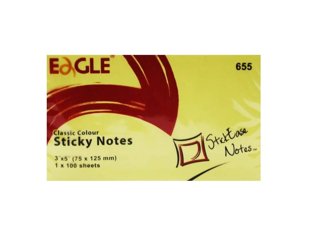 Eagle Sticky Notes 100 sheet 75x125mm