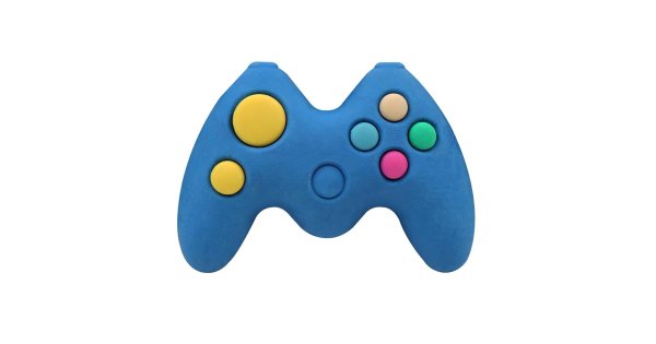 The Littlies Eraser Gamer 2 Designs (Blue - Red) 57x45mm