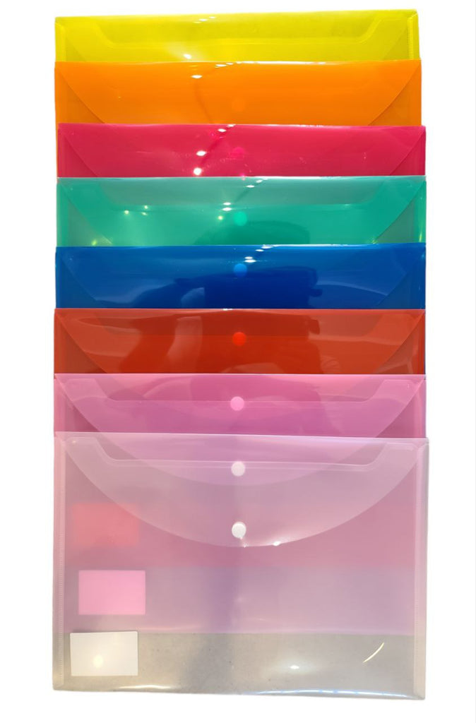 Profile Plastic File w/ Button (23.5cm x 33.5cm)