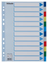 Divider Plastic Indices A4 12 Colors ESSELTE