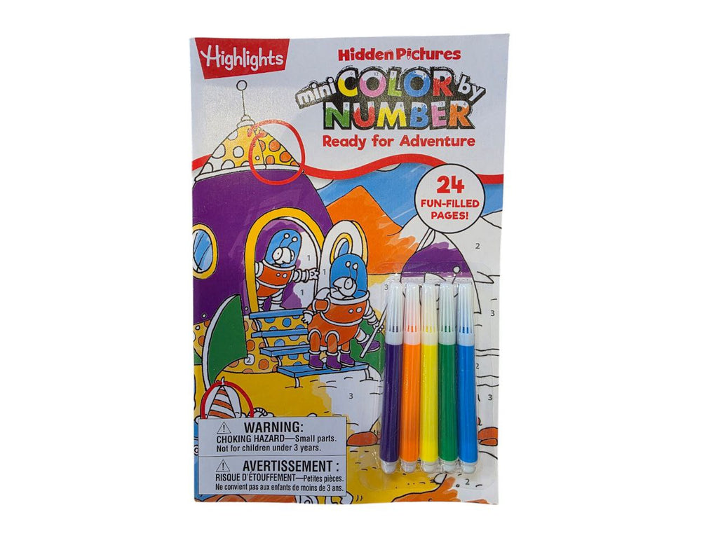 Highlights HIDDEN PICTURES FIND & COLOR & READY FOR ADVENTURE 24pgs