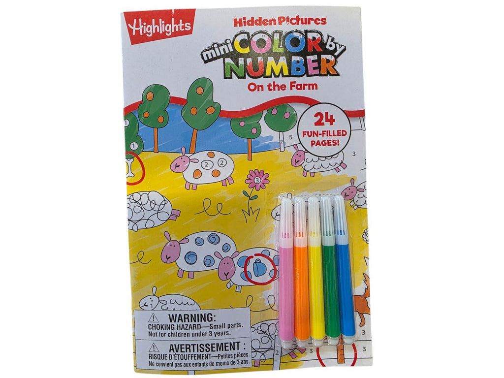 Highlights HIDDEN PICTURES FIND & COLOR & READY FOR ADVENTURE 24pgs