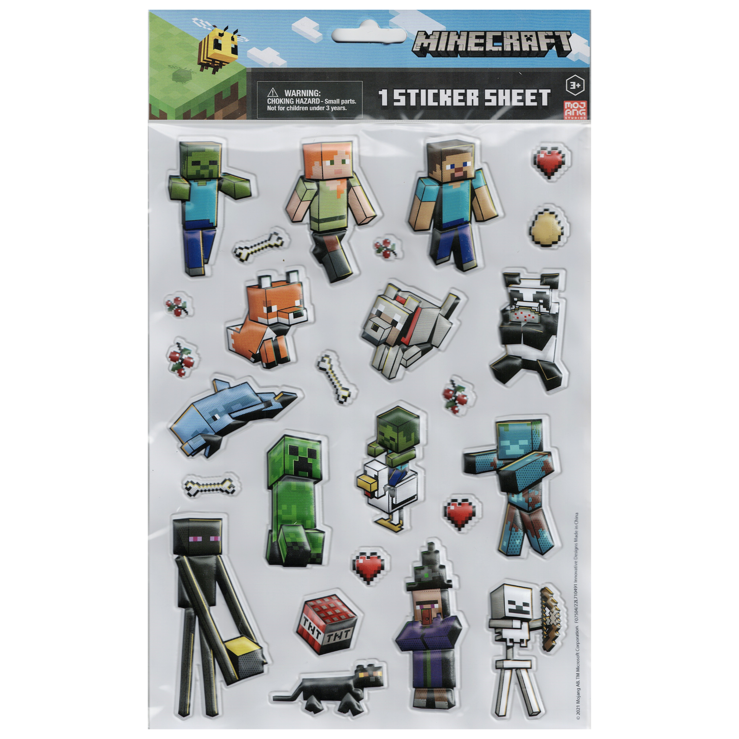 Tuff Sticker Minecraft Minecraft 3D Puffy Sticker: Craft Your World with Dimensional Detail ...
