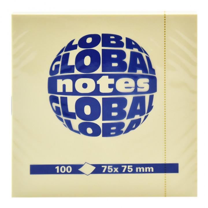 Global Notes Sticky Notes 100 sheet 75x75mm