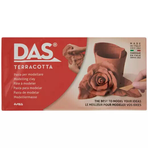 DAS 1 KG MODELLING CLAY BLOCK TERRACOTTA