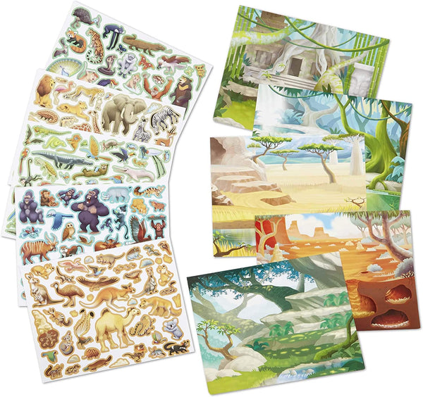 Melissa & Doug Reusable Sticker Pad - Jungle & Savanna