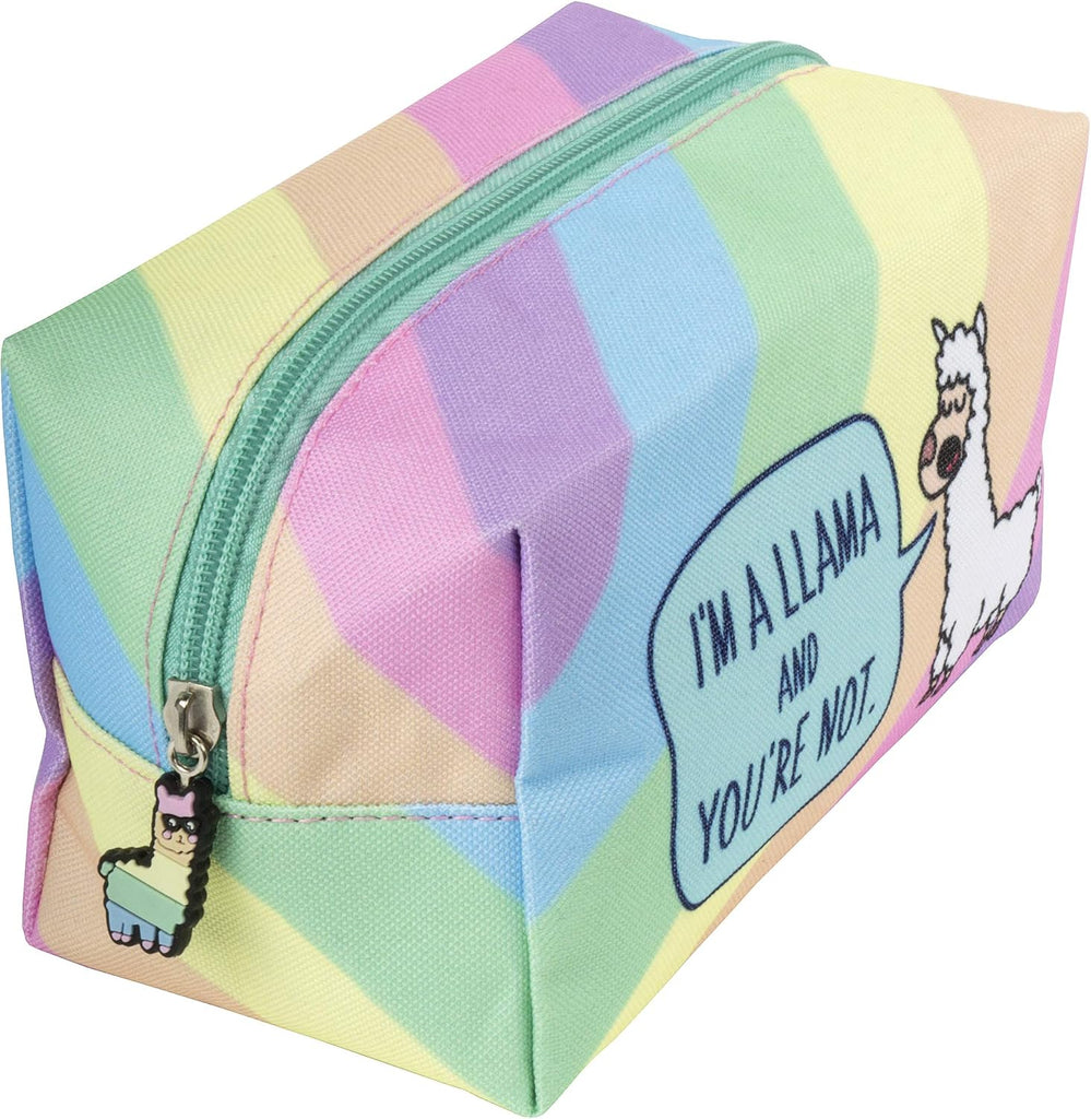 Fringoo Pencil Case for Girls & Boys - LLAMA (Single Compartment)