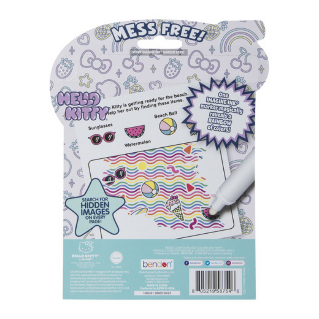 Hello Kitty Imagine Ink Coloring Book: Magical Mess-Free Fun with Just ...