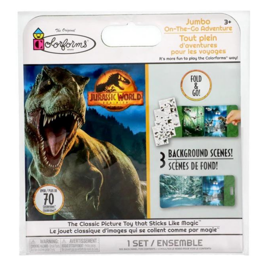 Jurassic World Colorforms Fold & Go: Unleash Prehistoric Adventures Anywhere You Go!