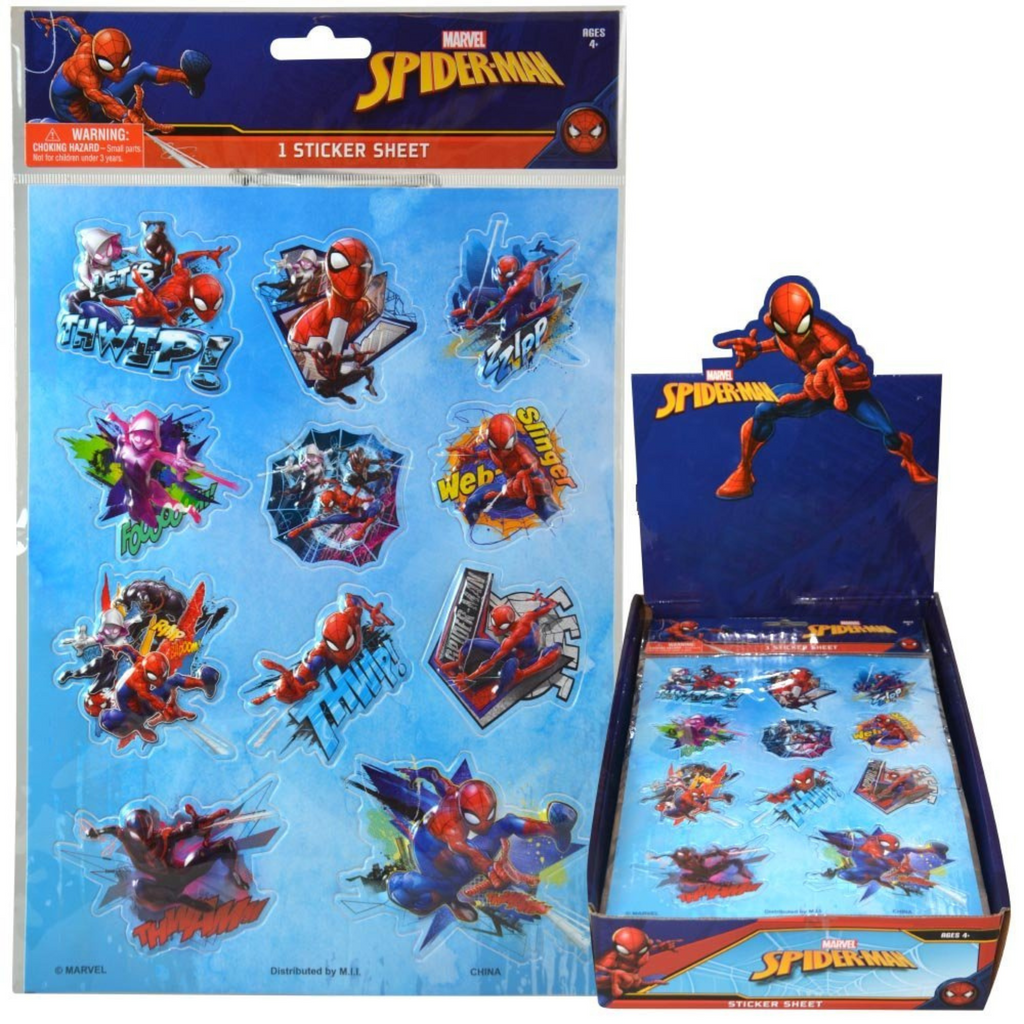 Spiderman 3D Puffy Sticker: Swing into Action with High-Flying Sticker Fun - 1 Sheet