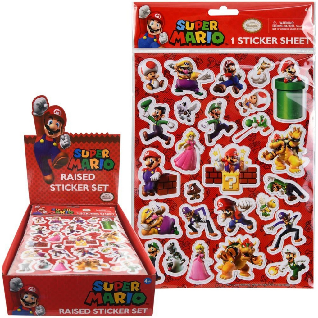 Super Mario 3D Puffy Sticker: Jump into a World of Fun and Adventure - 1 Sheet