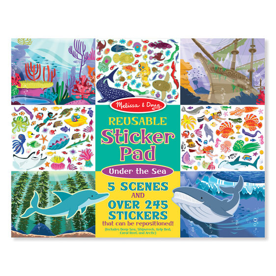 Melissa & Doug Reusable Sticker Pad - Under the Sea