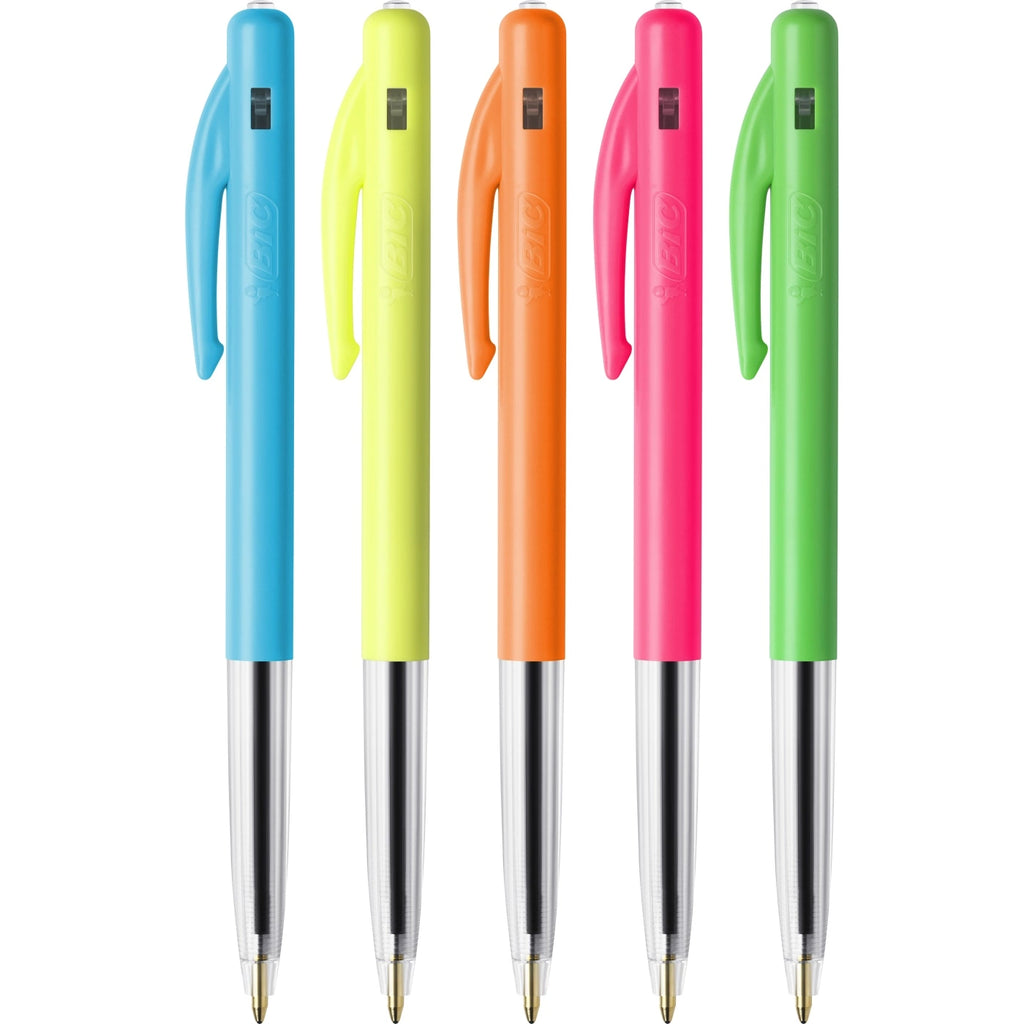 BIC M10 Original 1.0mm Blue Ink (Neon Colors)