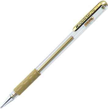 Pentel Hybrid Gel Grip 0.8mm Gold