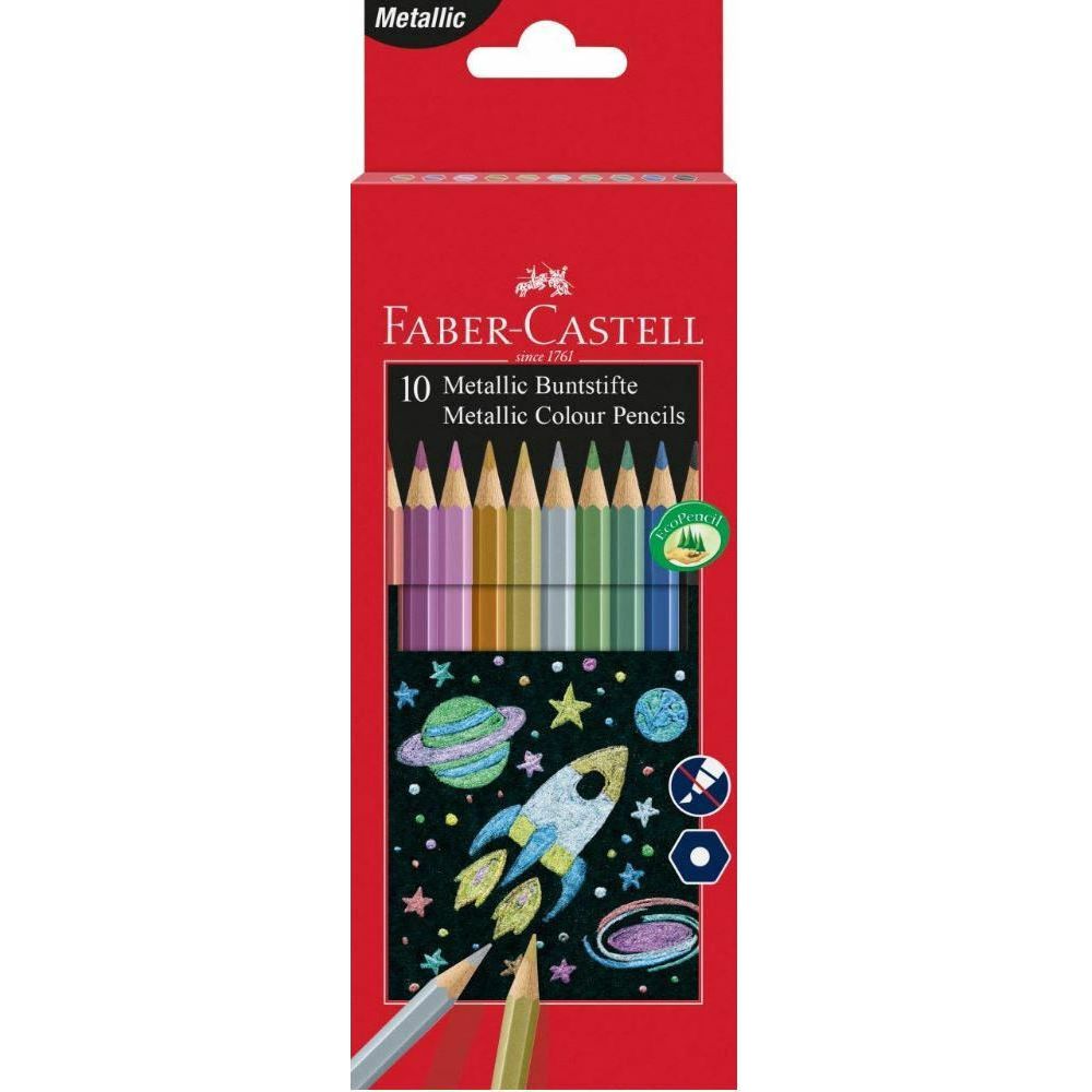 Faber Castell 10 Metallic Color Pencils