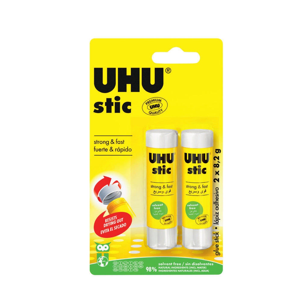 UHU STICK 8.2G PROMO 1+1 BL