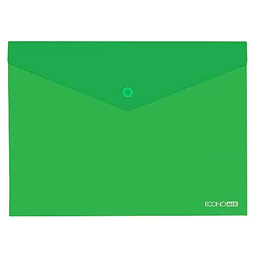 Economix Clear Envelope A4 with Button