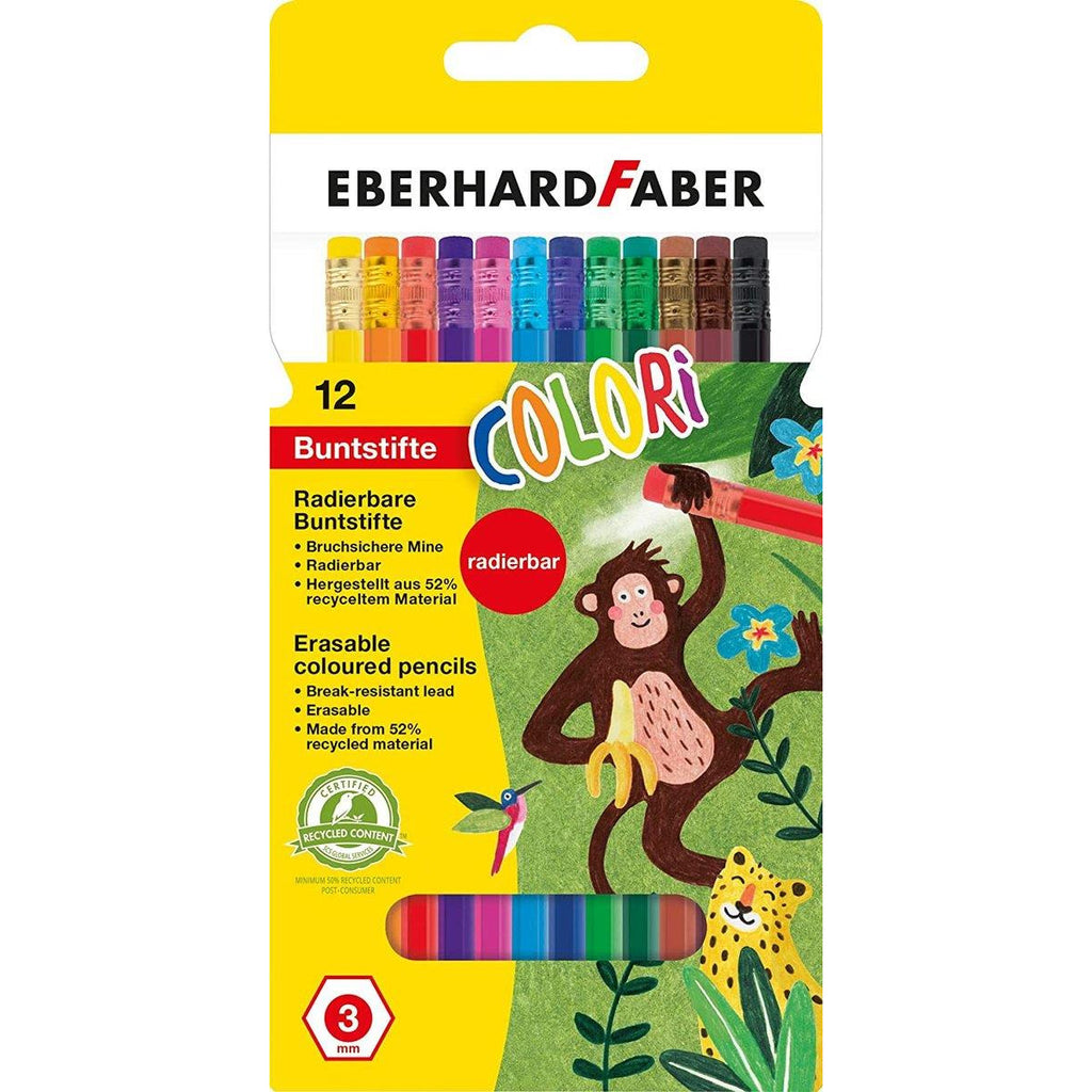 EBERHARDFABER ERASABLE COLORED PENCIS 12 PCS