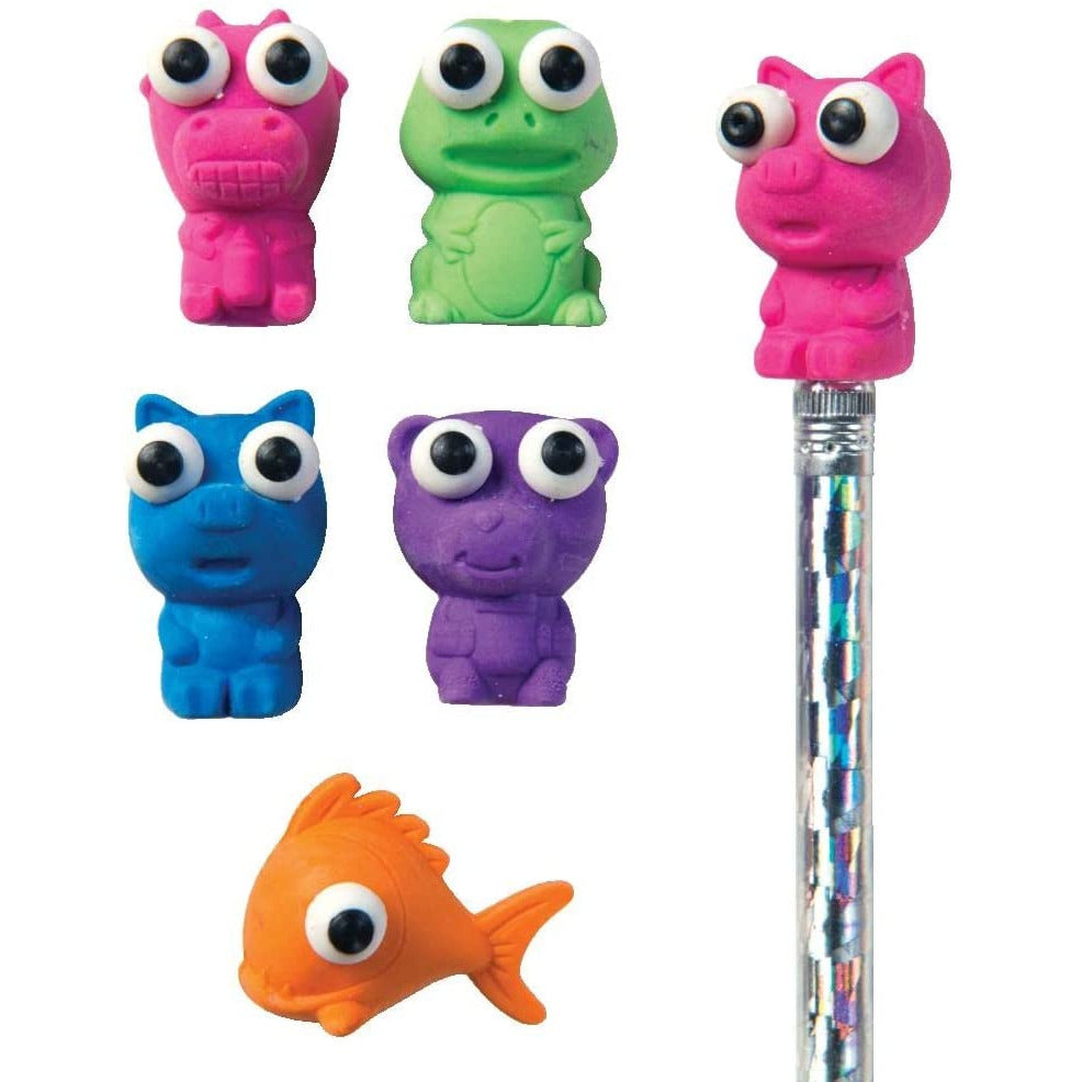 Raymond Geddes Animal Pencil Top Erasers For Kids