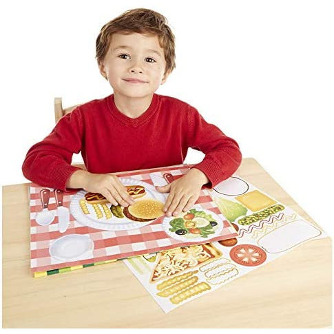 Melissa & Doug Sticker Pad - Make-a-Meal, 225+ Food Stickers