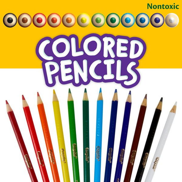  Crayola Erasable Colored Pencils, School Supplies, 12
