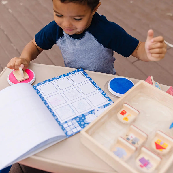 Melissa & Doug Blue's Clues & You! Wooden Handle Stamps and Activity Pad