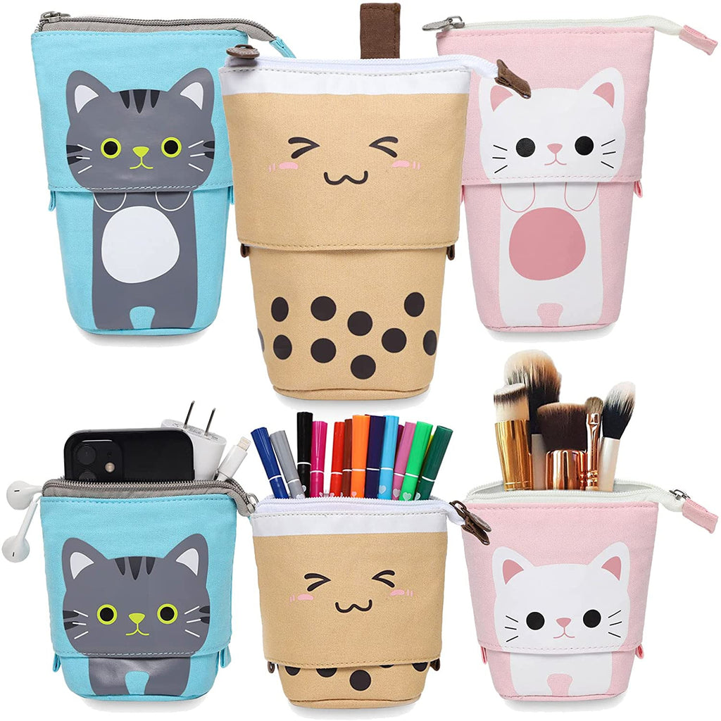 Cute Pencil Case Telescopic Canvas