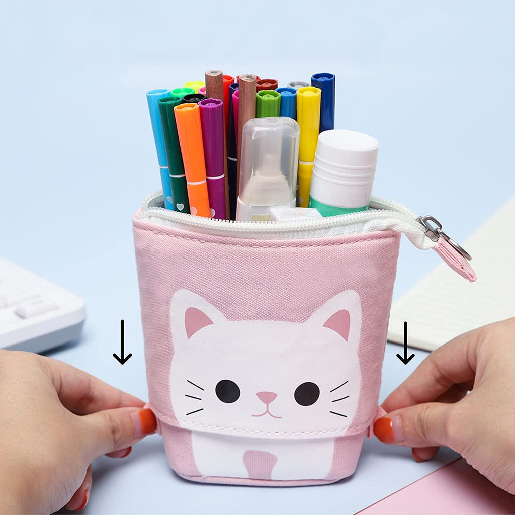 Cute Pencil Case Telescopic Canvas