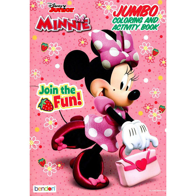 Bendon Disney Junior Minnie Jumbo Coloring and Activity Book - 64 Fun-Filled Pages of Minnie Mouse Adventures for Young Kids!