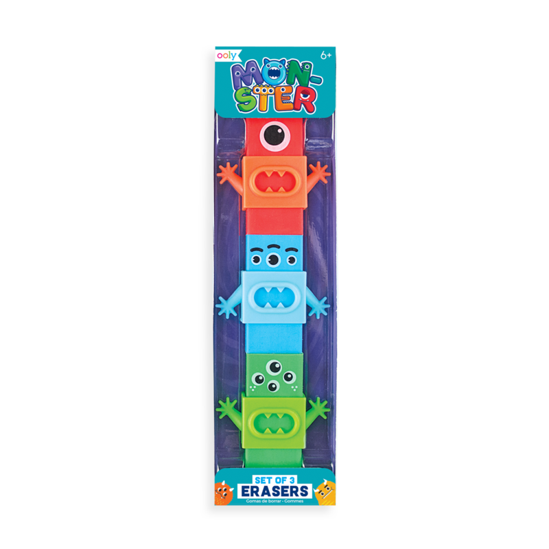 Monster Erasers Set of 3 - OOLY