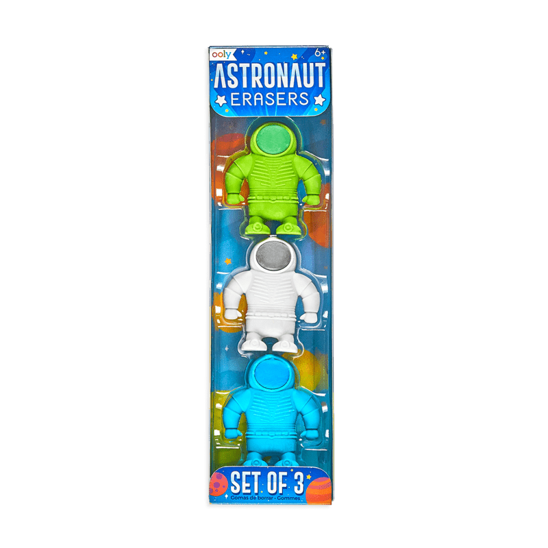 Astronaut Erasers Set of 3 - OOLY